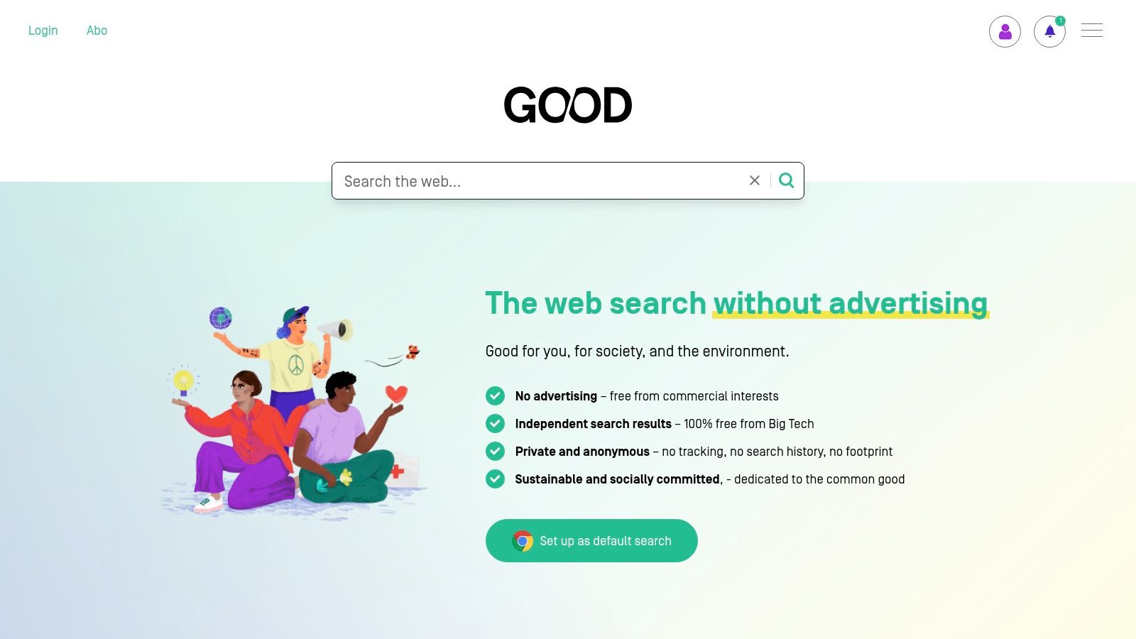 GOOD Search (ad-free subscription)
