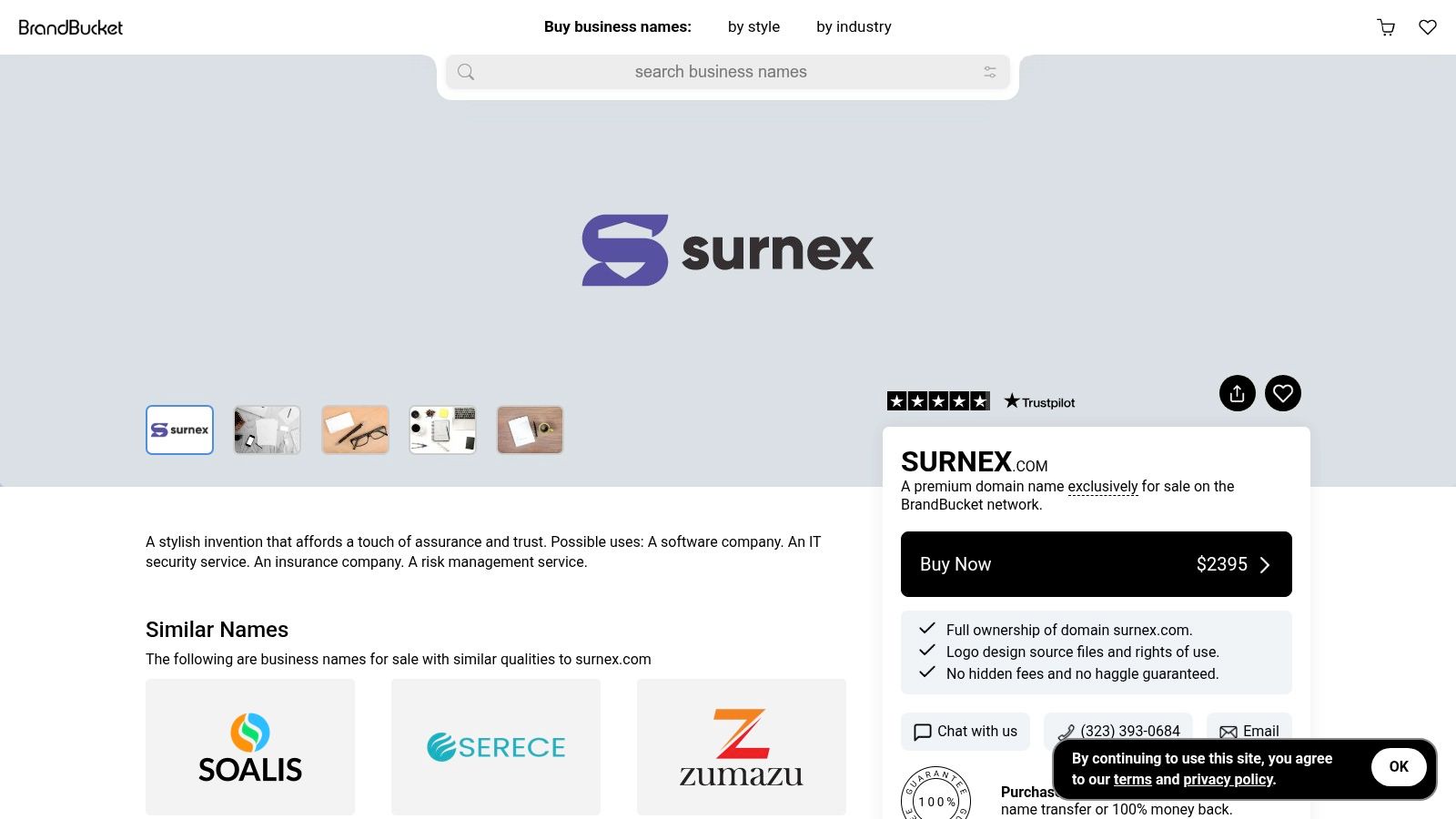 Screenshot from https://surnex.com/dashboard/ai-visibility-mockup