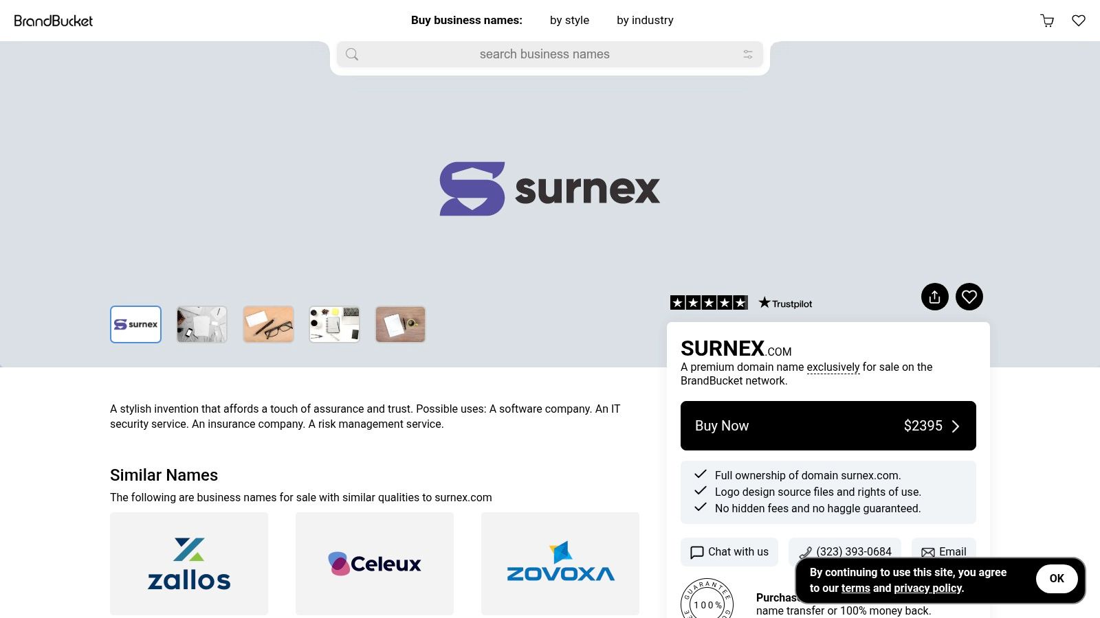 Screenshot from https://surnex.com/app/dashboard/branded-report-template