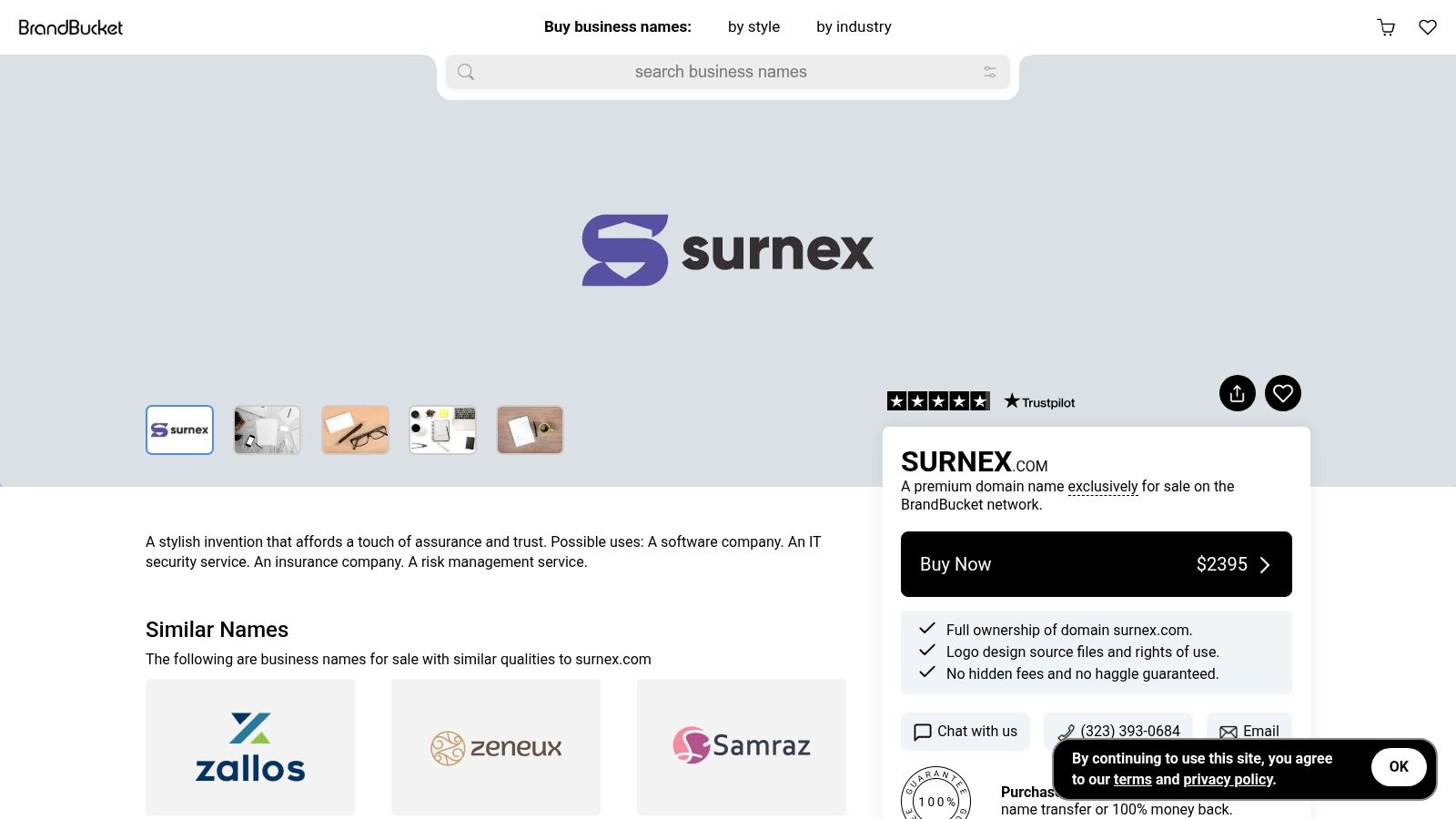 Screenshot from https://surnex.com/dashboard/screenshot.png
