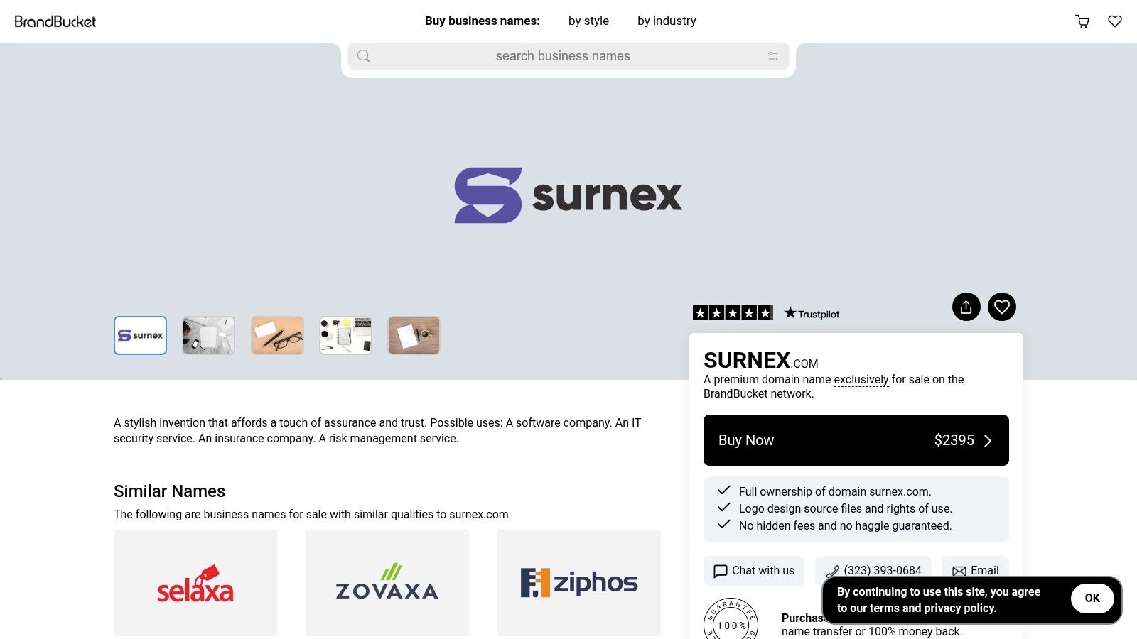 Screenshot from https://surnex.com/product/dashboard/ai-visibility-benchmark