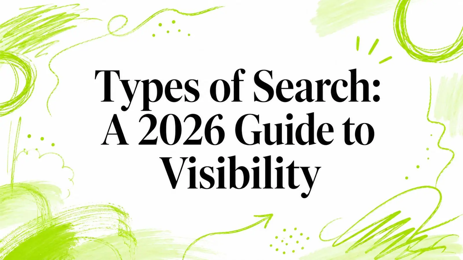 Types of Search: A 2026 Guide to Visibility